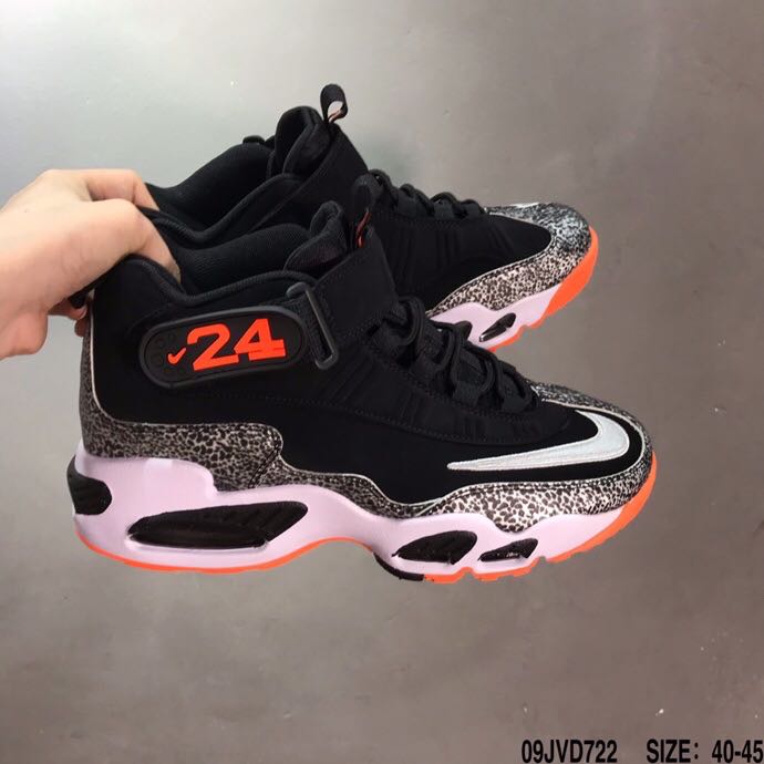 Nike Air Griffey Max 1 GS Black Grey Orange White Shoes